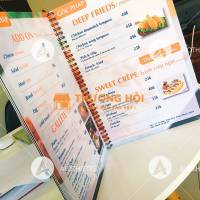 Thiết kế menu cafe