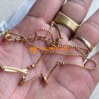 thanh lý cặp dây chuyền hiệu bọc vàng