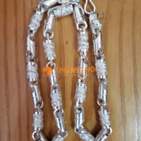 Dây chuyền bạc ta rồng cuốn và vẩy rồng Mới Đồ nam