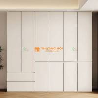 Tủ Áo MDF Melamine TA80 Màu Trắng Hiện Đại - Giá Rẻ, Tốt Nhất Tại Xưởng TPHCM