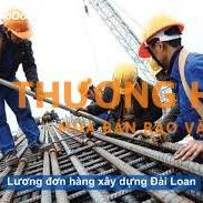 Đơn hàng xây dựng làm việc tại Đài Loan