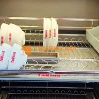 Kệ bát đĩa nan dẹt SUS 304 cánh kéo cao cấp, hiện đại, bền đẹp TaKing