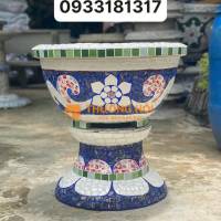 Cơ sở chậu hoa Thế Sơn - chậu hoa dán sành sứ - chậu khảm sành - cẩn miểng