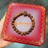 VÒNG TAY TRẦM HƯƠNG TỐC PHỐI SEN CHARM BẠC