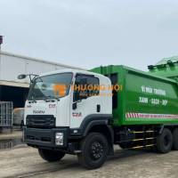 THANH LÝ XE ÉP RÁC 22 K ISUZU 3 CHÂN 2 CẦU THẬT