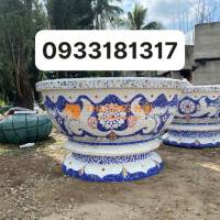 Cơ sở chậu hoa Thế Sơn - chậu hoa dán sành sứ - chậu khảm sành - cẩn miểng