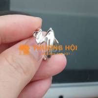 Nhẫn bạc Nữ đúc cá heo xinh xắn và độc đáo, sáng