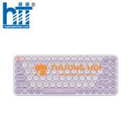 Bàn phím không dây Bluetooth Baseus Tri-Mode Frosted K01A màu Tím - Chính hãng