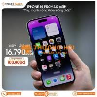 Siêu phẩm iphone 14 pro max 128g esim giá 16.790.000đ