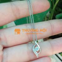 Dây chuyền Nữ bạc ngoại 925, mặt đính CZ chói lóa