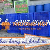 Sọt có bánh xe dùng kéo hàng trong xưởng may, Sọt chứa hàng, sọt có bánh xe dưới đáy