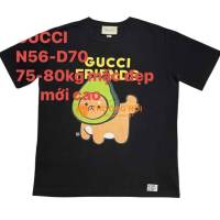 Áo thun Gucci đen, size L, cotton