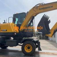 Máy đào bánh lốp Gàu 0.3m3 nhập khẩu