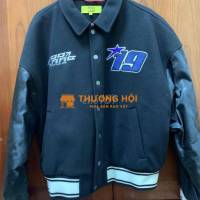 Áo Khoác Dạ Ép Unisex BOO Dáng Ngắn Varsity size L