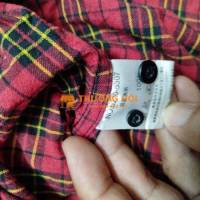 Áo sơ mi kẻ đỏ hiệu La Form của Pháp size L