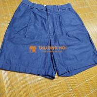 Quần sóc kaki Uniqlo màu xanh đậm size M