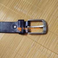 Thắt lưng da hàn quốc màu đen khoá gài size 3.2 cm