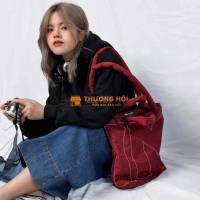 Túi Tote Vải Đỏ Đô Nữ