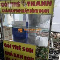 Xe bán hàng đồ ăn, nước uống.