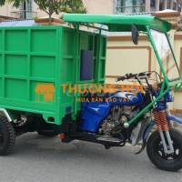 Xe ba bánh chở rác VĨ TUYẾN 175cc có ben thủy lực