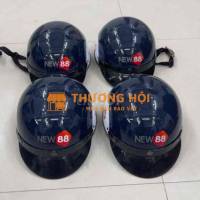 Mũ bảo hiểm New 88 nhựa xanh đen