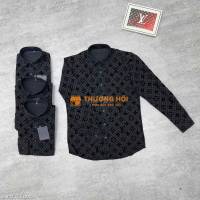 Deal Sơ mi L.V đen về ít cho ae