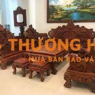 Bán bộ bàn ghế phòng khách bằng gỗ Gỏ đẹp, chất lượng.