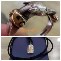 Bộ trang sức ngoại vàng 18k mix bạc chính hãng