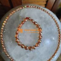 Vòng tay vòng cổ thạch anh vàng