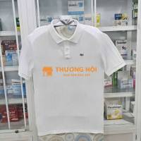Áo thun Polo LACOSTE cá số 4 màu trắng