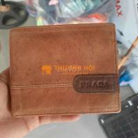 Ví da bò Prada 9*12 cm