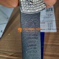 Dây lưng bò Versace 3.8*105 khóa bạc trắng