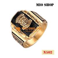 Thanh lý Nhẫn nam Inox mạ vàng thời trang mới 100%