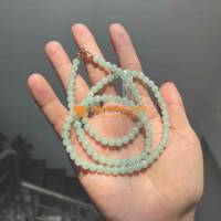 chuỗi phỉ thuý quấn 3 vòng có kiểm định