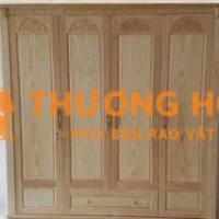 Tủ quần áo 4 cánh gỗ sồi Nga 2m