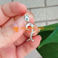 Mặt dây chuyền bạc hàng hiệu ADA đính 1 viên kim
