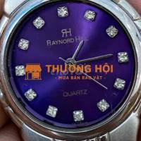 ĐỒNG HỒ NỮ RAYNORD HILL mặt tím cọc số đá trắng