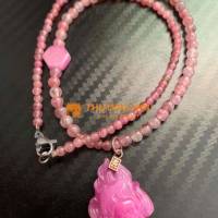 dây chuyền tourmaline, mặt dây hồ ly ruby