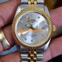 Đồng hồ royal niềng khía mặt đính đá