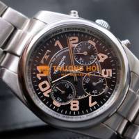 Đồng hồ Technos Chronograph mặt đen cọc camcực nổi