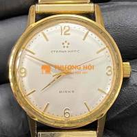 Đồng hồ Thụy Sĩ vỏ bọc vàng nắp thép