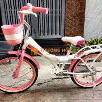 Xe đạp trẻ em màu hồng