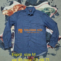 Sơmi jeans denim Esprit size M