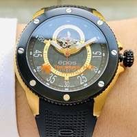 Epos Sportive Open Heart Black Carbon Dial - 3389