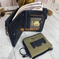 Ví ngắn nam da bò thật M1273