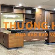 Bàn giám đốc chữ L cốt gỗ MDF