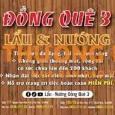 Lẩu Nướng Đồng Quê 3 tuyển nhân viên ca sáng