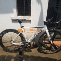fixed gear magicbros trắng (xe đạp đua) 100c