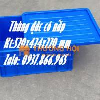 Thùng đặc nguyên sinh nhập khẩu, thùng cơ khí có nắp đậy, thùng nhựa
