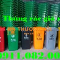 Sỉ lẻ các mẫu thùng rác nhựa giá rẻ tại an giang- thùng rác 120l 240l 660l chính hãng- lh 0911082000
